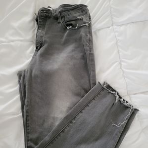 KanCan Grey distressed jeans, size 13